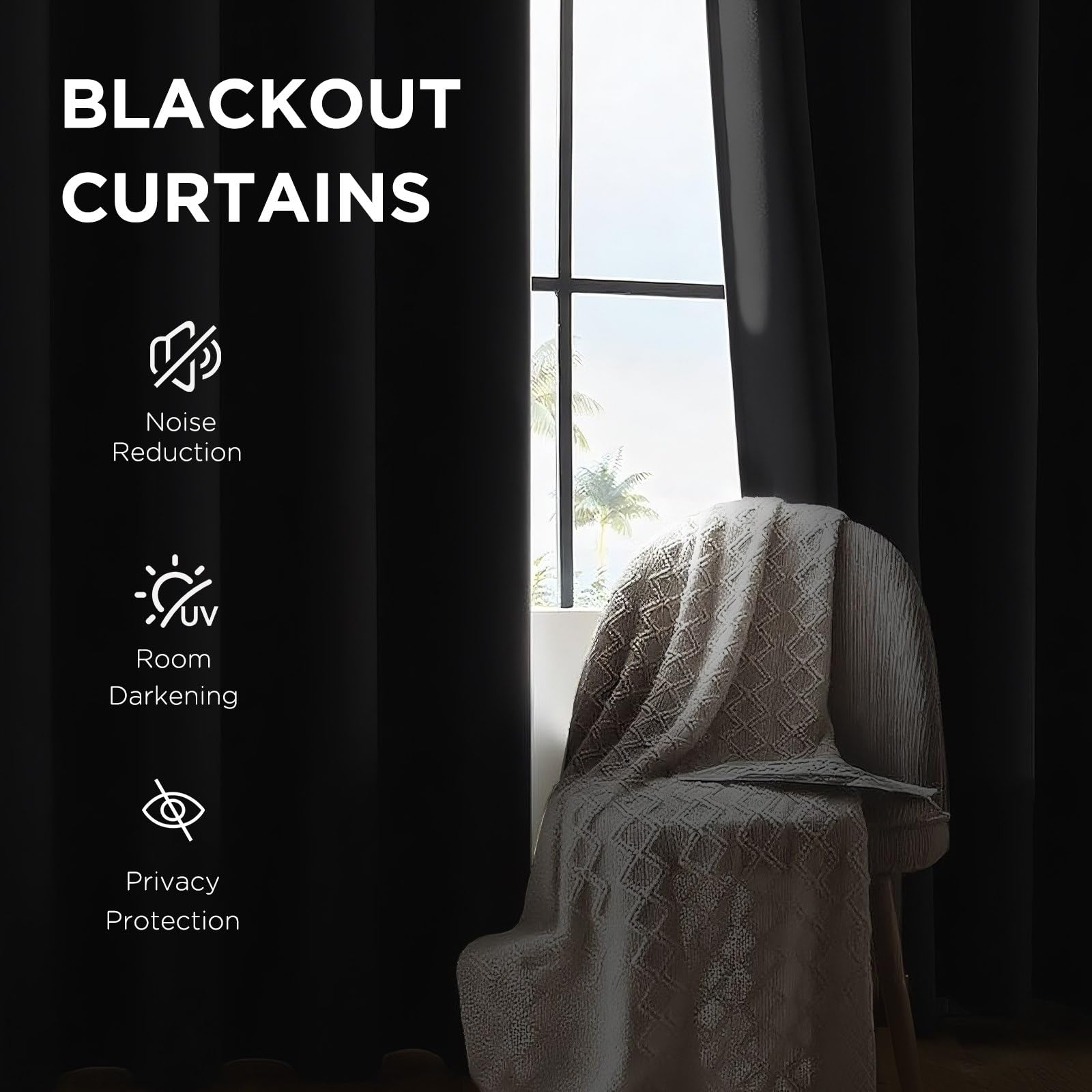 CUCRAF Cortinas opacas marrones de 137 cm (54 pulgadas) de largo, con aislamiento térmico, oscurecimiento de habitación, cortinas pequeñas para dormitorio, cortinas bloqueadoras de luz para cocina y