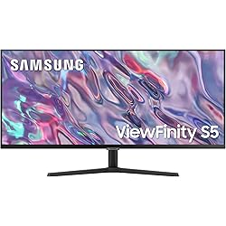 SAMSUNG LS34C502GAUXEN - Monitor 34" ViewFinity S5 S50GC, Ultra WQHD, 3440 x 1440, 21:9, HDR10, Certificado TUV (Eye Care), PBP/Pip, Tasa refresco 100Hz, AMD FreeSync, Diseño sin Bordes, Negro