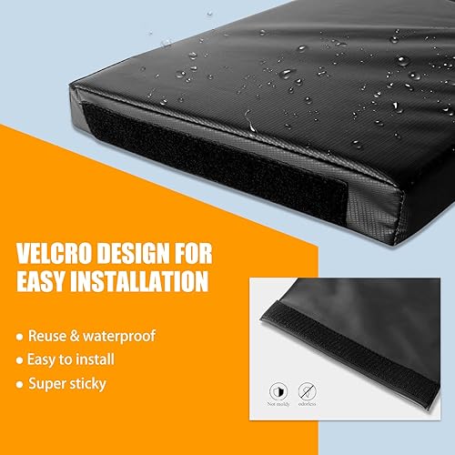 Miniatura 3 de Almohadilla para bastón de baloncesto de 72 pulgadas de alto y 2 y 4 pulgadas de grosor, se adapta a postes de 4 x 4, 5 x 5 pulgadas, 6 x 6