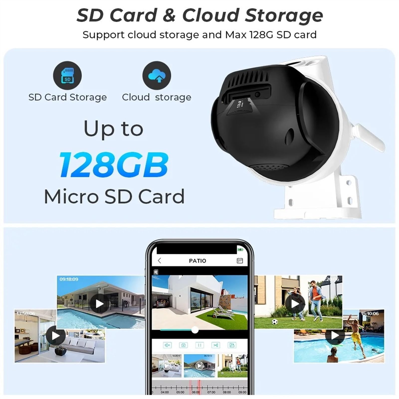 8MP 4MP podwójny obiektyw podwójny ekran kamera wodoodporny kolorowy IR Night Vision automatyczne śledzenie chmury kamery monitorujące Wykrywanie ruchu(4MP NO SD Card)