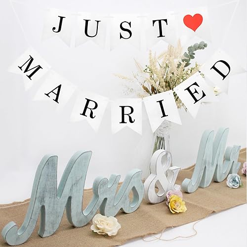 Miniatura 9 de Letrero para mesa de boda, letras grandes de madera de señor y señorita, decoración de fiesta, mesa de cabeza, letra de madera para boda, letrero de