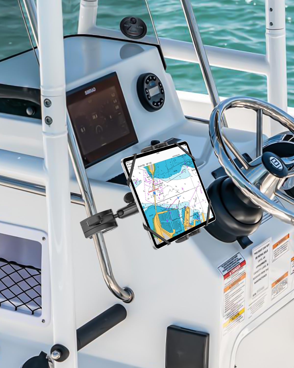 Supporto Tablet per Barca, Metallo Braccio Porta Tablet Barca per iPad Pro 13 12.9 11 9.7, iPad 11", iPad Air Mini, Galaxy Tab S A, Tab M10 M11, iPhone, 4~13" Tablets & Telefono