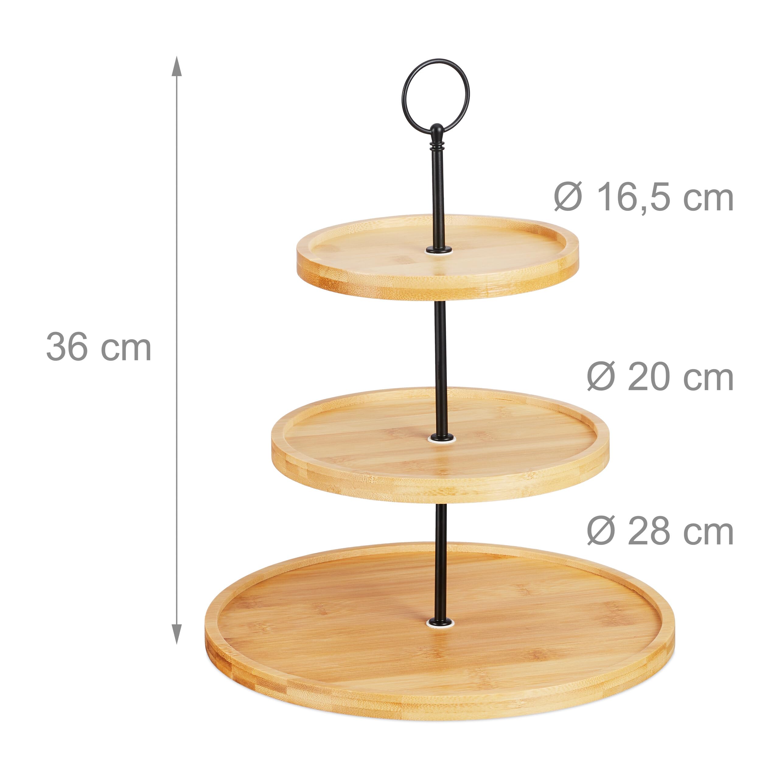 Samhita Lot De 3 Plateaux De Service En Bois De Manguier Avec