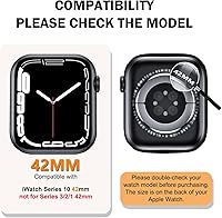 Vista 55 de BOTOMALL Funda protectora compatible con Apple Watch de 1.614 pulgadas Series 9, Series 8 Series 7, TPU suave, flexible, delgada, ligera, funda