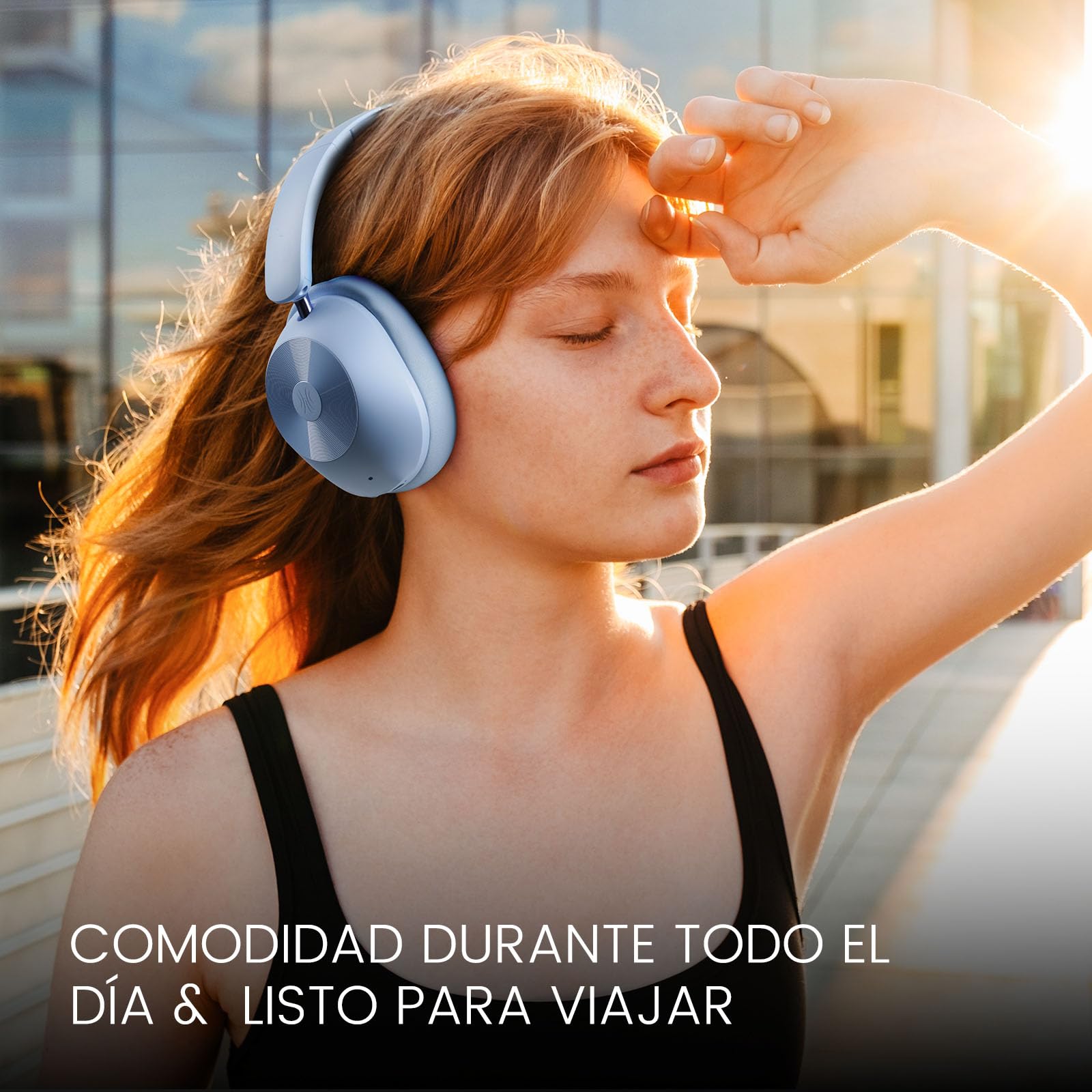 OneOdio Focus A5 Auriculares Inalámbricos Bluetooth 75H, Cancelación de Ruido Activa Híbrida, LDAC Hi-Res Wireless Audio, Bluetooth 5.4, Llamadas Claras, Carga Rápida para Viajes, Hogar y Oficina