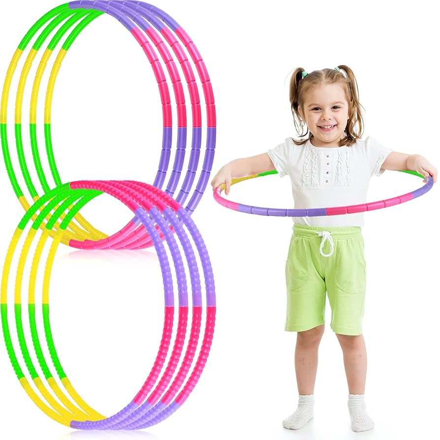Amazon.com: 8 Pack Exercise Hoop for Boys Girls Adjustable