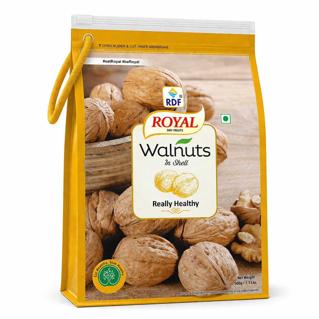 Royal Dry Fruits California Jumbo Walnuts in Shell 500g | Premium Whole Akhrot | Rich in Omega-3 & Fiber | Healthy Snacking Nuts-image-45