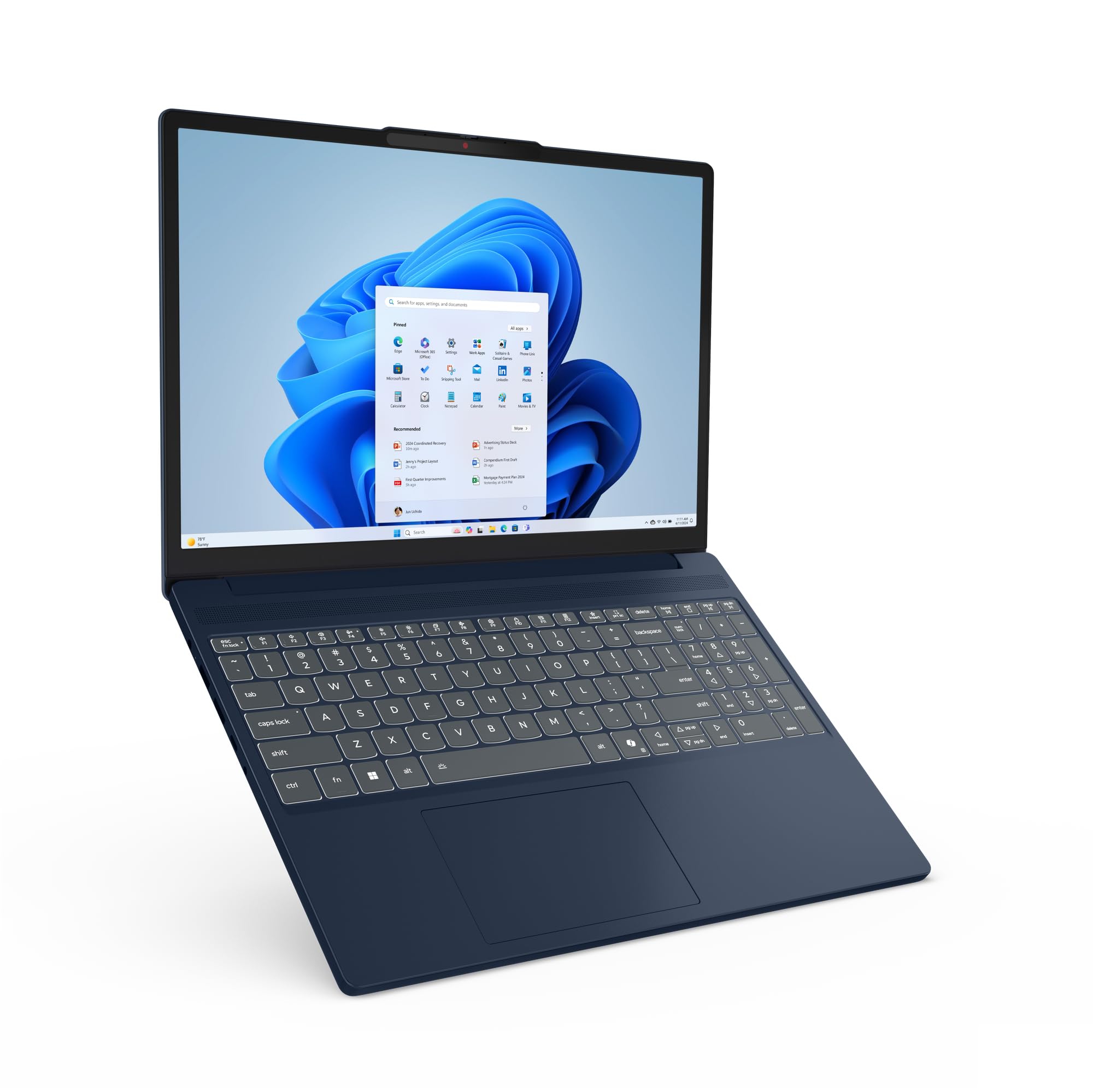 Lenovo IdeaPad Slim 3 Gen 10 – Ordenador Portátil 15.3" WUXGA (Intel Core i5-13420H, 16 GB RAM, 512 GB SSD, Wi-Fi 6, USB-C, Windows 11 Home) Teclado QWERTY Español - Azul Cósmico