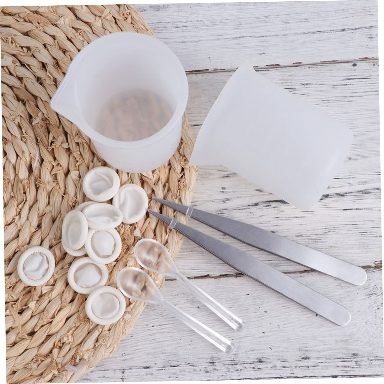 SHINEOFI 202pezzi Con Strumenti Epoxy Kit Completo Con Bacchette Tazze e Pinzette Per Creazioni Artigianali e Decorazioni Fai Da Te