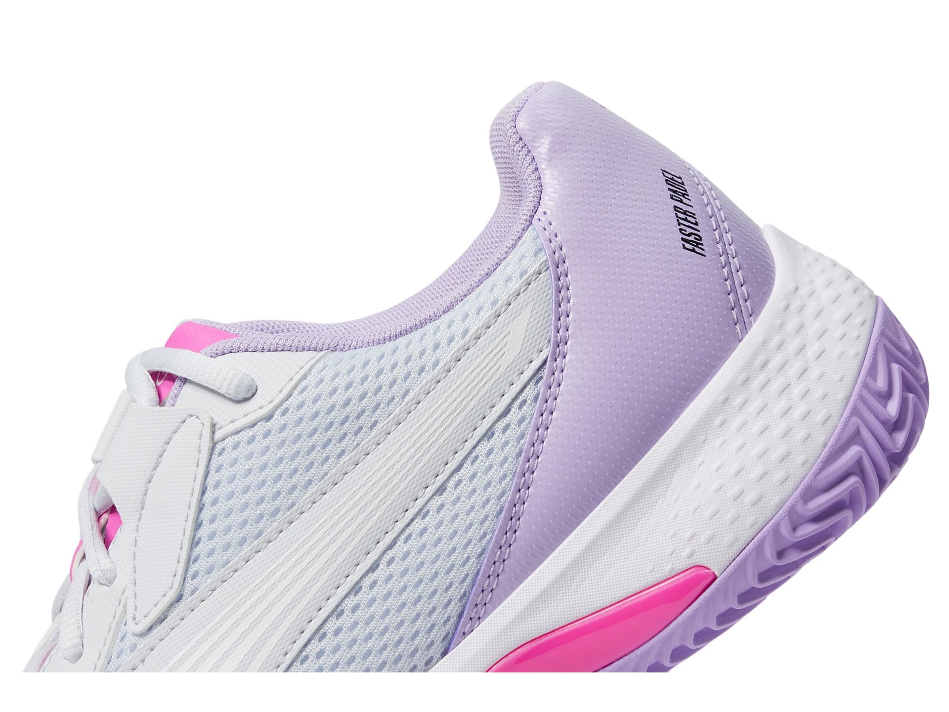 Puma Damen Nova Court Pickleball ShoesPUMA Damen Nova Court Pickleball Schuhe, Silver Mist-White-Vivid Violet, 10