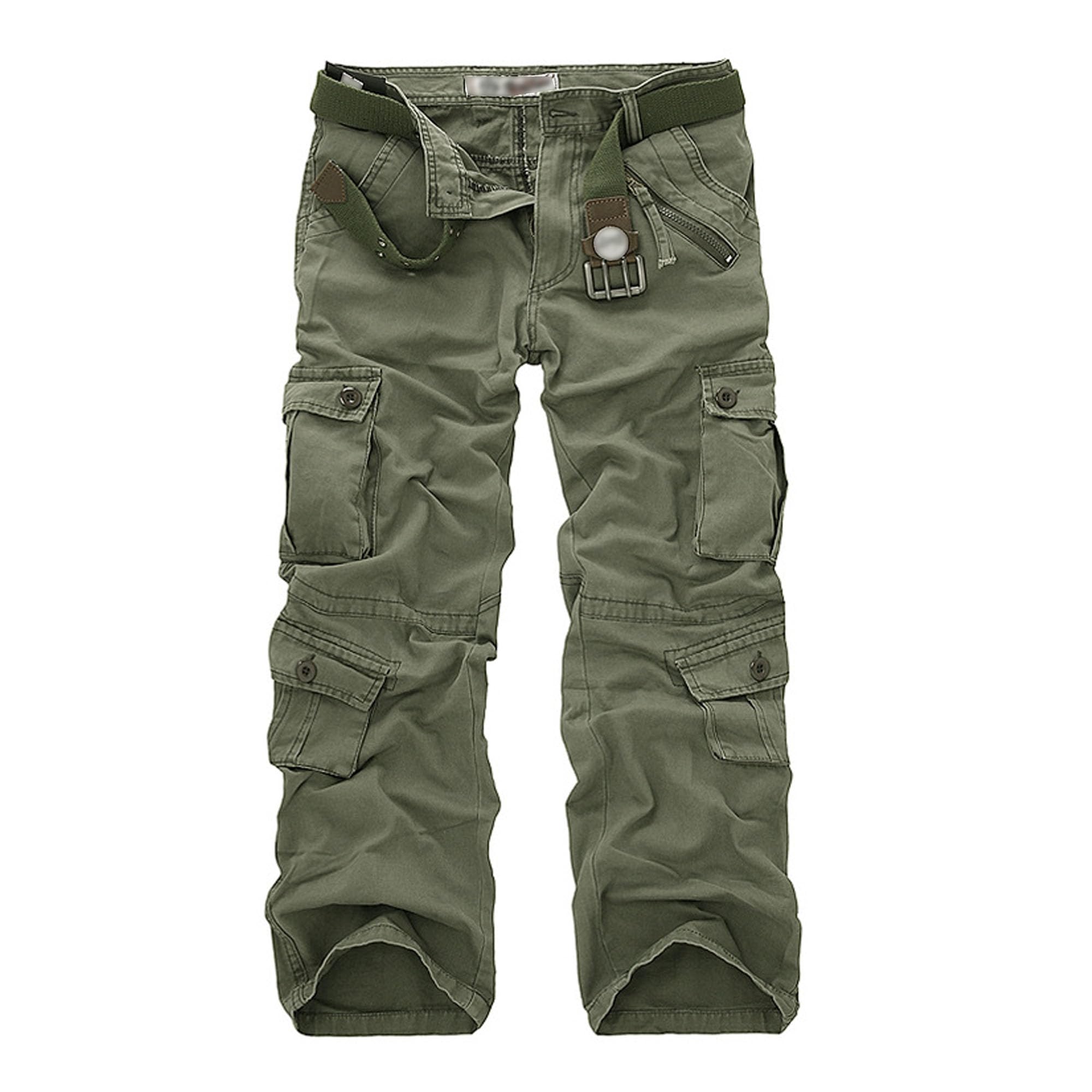 Pantalones de camuflaje para hombre, estilo cargo, estilo casual, ligeros, tácticos, militares, antidesgarros, con 8 bolsillos