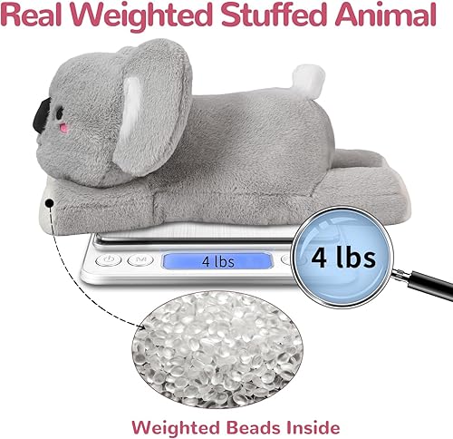 Miniatura 5 de ZPIUU Animales de peluche de koala con peso, 24 pulgadas, juguetes de almohada de koala grande, lindo animal de peluche gigante, regalos para niños,