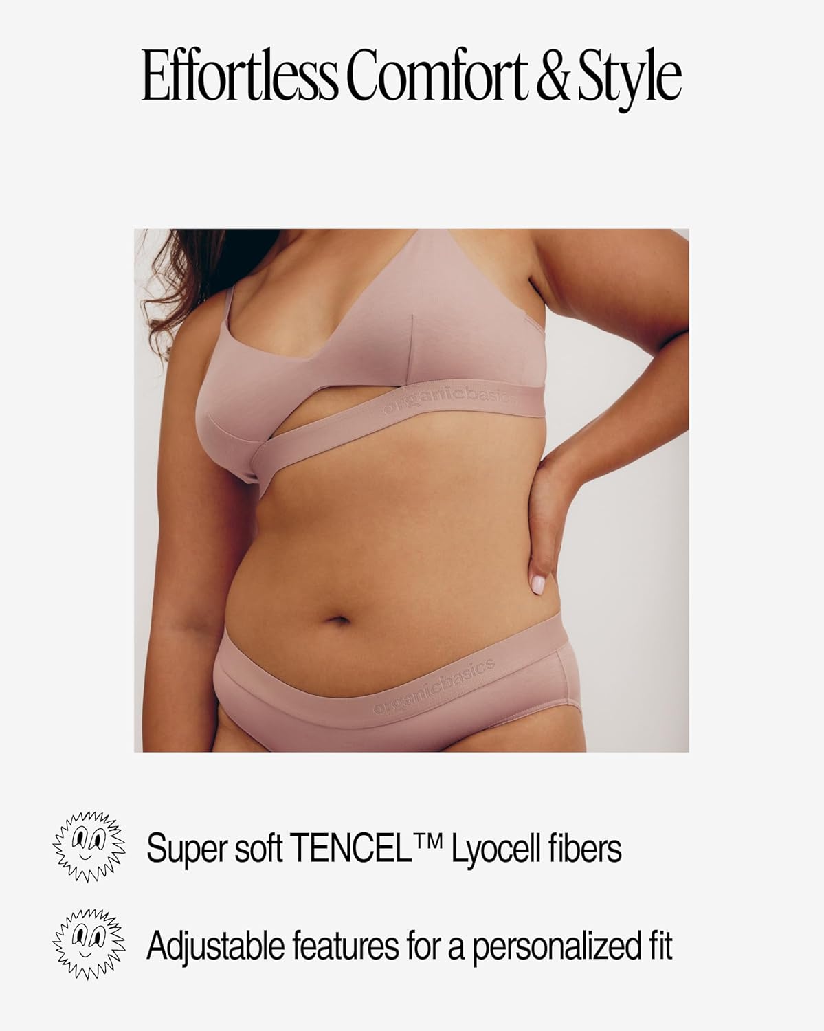 Organic Basics Women's Soft Touch Triangle Bralette - Image 5