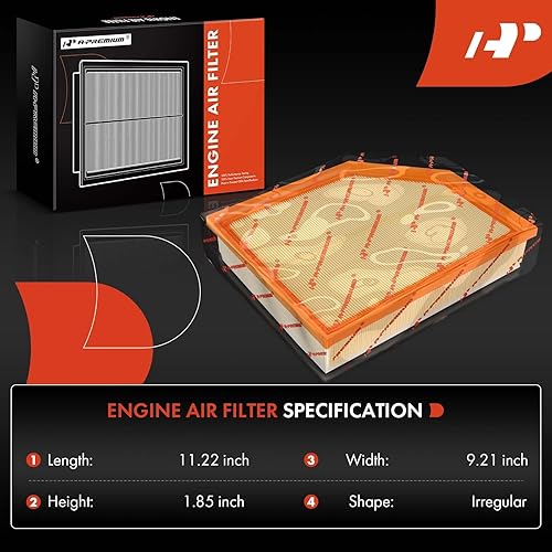 Miniatura 2 de A-Premium Filtro de aire de motor compatible con Volvo XC60 2018-2023, XC90 2016-2023, S60 2019-2023, S90 2017-2023, V60 2019-2023, V60 Cross
