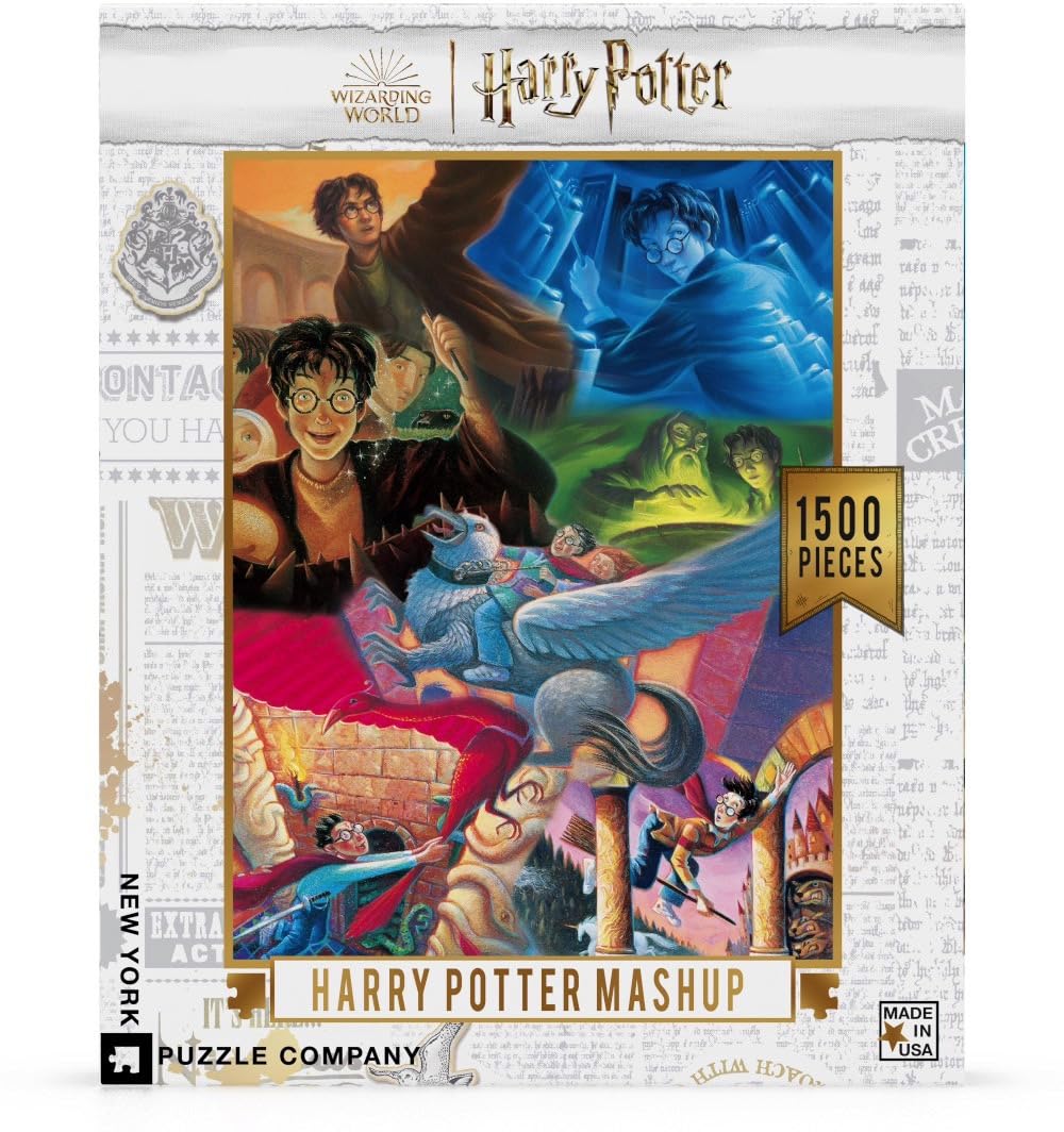 New York Puzzle Company - Harry Potter Harry Potter Mashup - 1500 Piece Jigsaw Puzzle