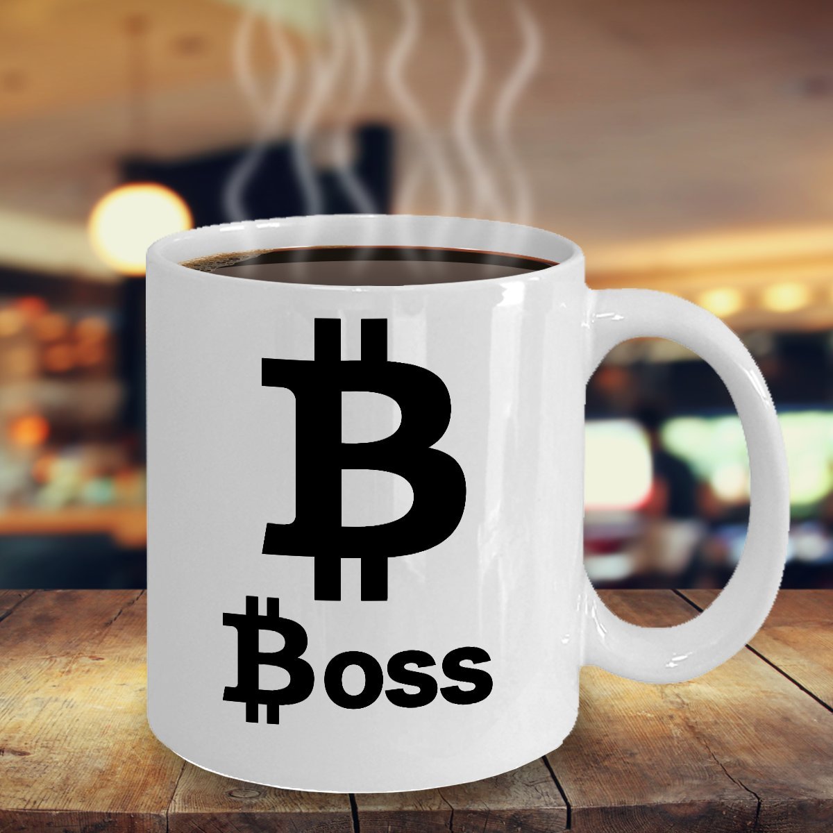 Amazon.com: Bitcoin Boss Mug White Coffee Cup Cryptocurrency Altcoin Trader  : Home & Kitchen