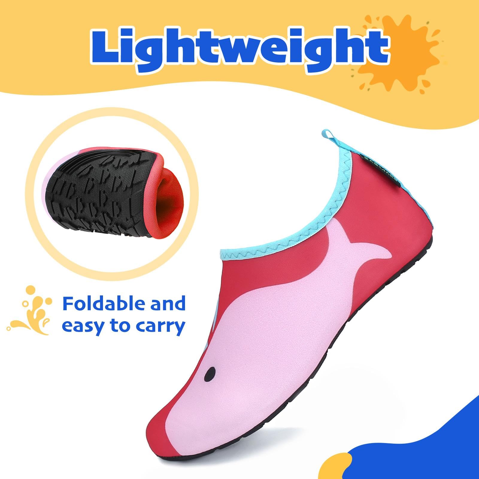 Zapatos de Agua Niños Secado Rápido Transpirable Snorkel Bucear Swim Piscina Playa