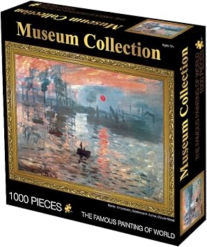 World Famous Painting Puzzle Adult Puzzle 1000 Pieces Sunrise Impression Landscape Oil Painting Puzzle Educational Toy
