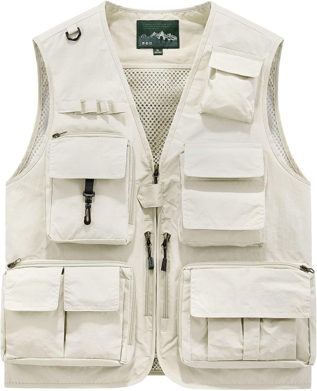 Youth&Unisex Lightweight Outdoor Photography Safari Travel Work Vests with 15 Pockets