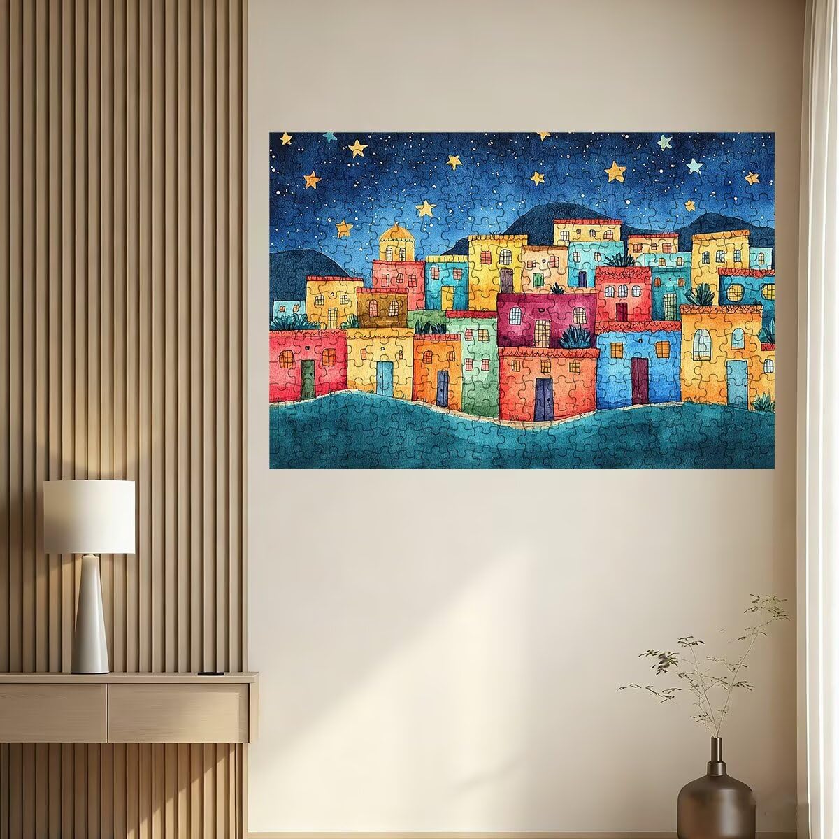Puzzle 5000 Pezzi Notte stellata, Puzzle Retrò per Adulti, Puzzles in Legno Intrattenimento Creativo, Divertimento, Puzzles Educativi Classici con Confezione di Alta Qualità Idea Regalo Donna -2816