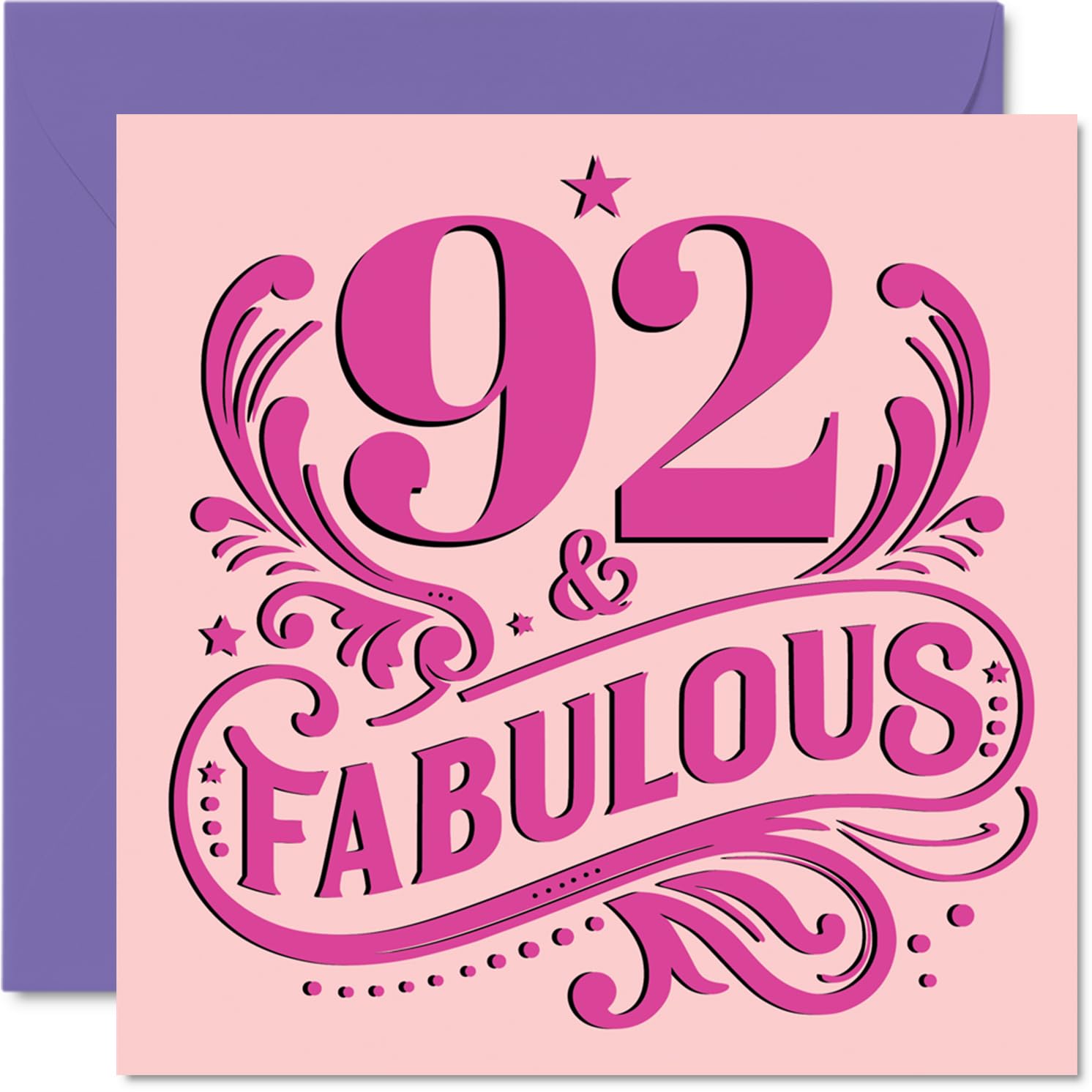 92nd Birthday Cards for Women, Fabulous