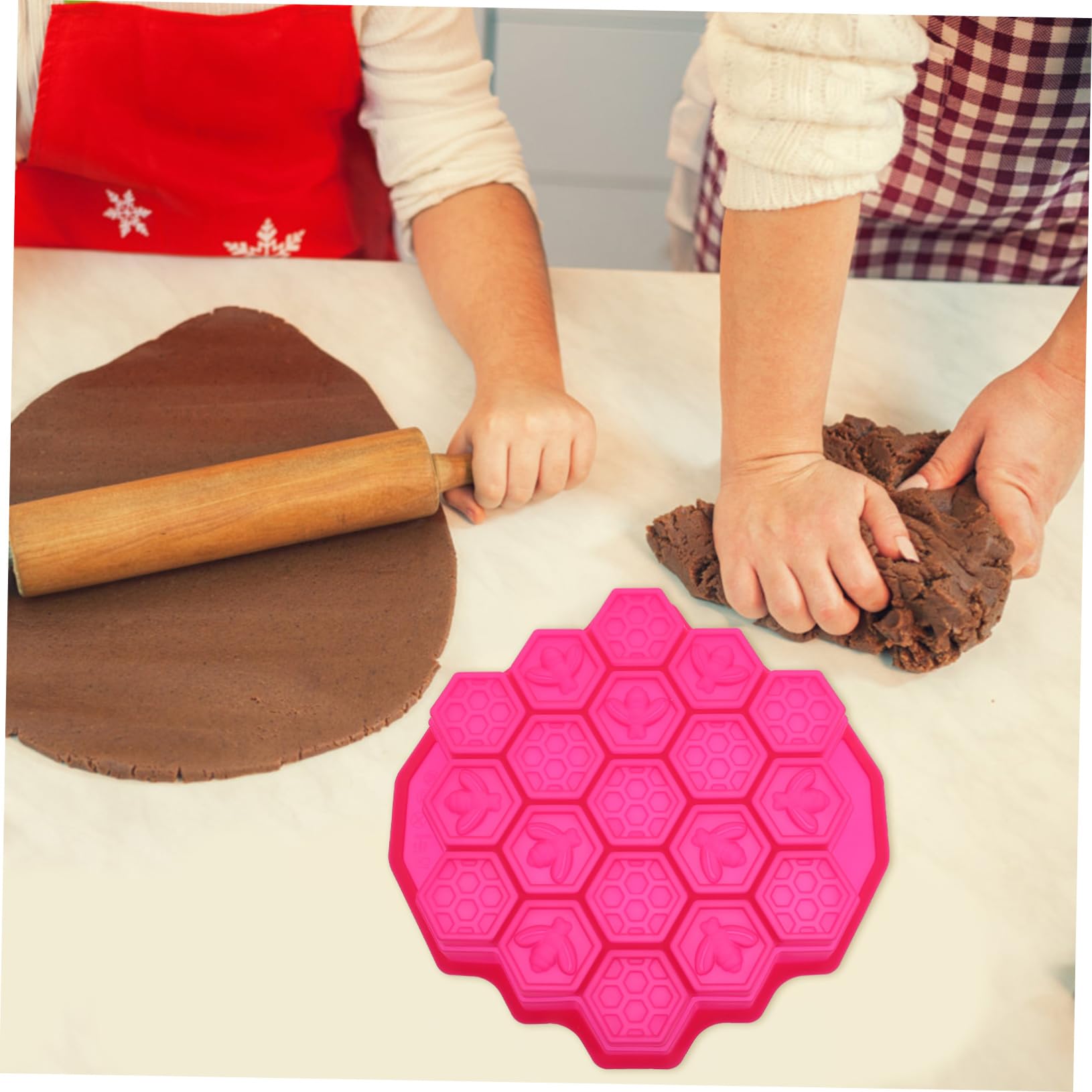 PRETYZOOM 3stücke Silikon Backform Bienenwaben-form Kreative Form Für Kuchen Und Desserts Lebensmittelechtes Material Leicht Zu Reinigen Für Hobbybäcker Und Profis