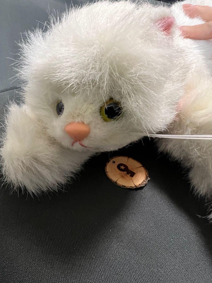 激レアサイズ！オオイケ　白いペルシャネコ ぬいぐるみ 希少　昭和レトロ m7 激レアサイズ！オオイケ 白いペルシャネコ ぬいぐるみ 希少 昭和