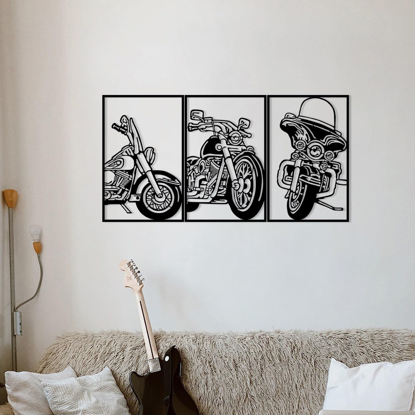 Stylish Black Decorative Metal Wall Accessory, 100 x 50 cm, 100% Metal, 1.2 mm Thickness, Perfect for Modern Home Decor & Office Spaces