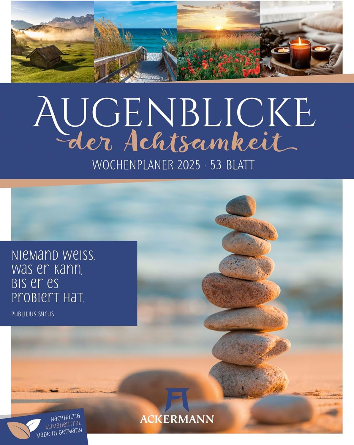 Amazon.com : Augenblicke der Achtsamkeit - Wochenplaner Kalender 2025