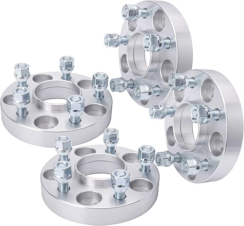 IRONTEK Adaptador espaciador de rueda de 1 pulgada para Nissan Infiniti 5x4.50.197x4.500in 12x1.25 pernos 66.1 orificio para Nissan 370Z, 350Z,