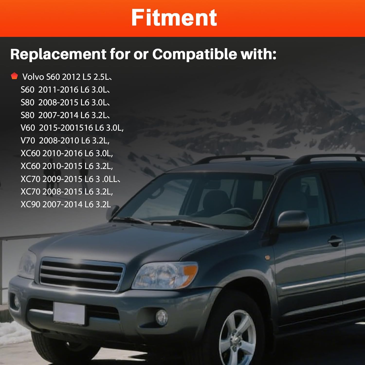 0121715009 Alternator For Volvo XC60 10-16, XC90 07-14, S60 11-16, S80 07-15, V60 15-16, V70 08-10, 12V 180A Counterclockwise Decoupler Pulley