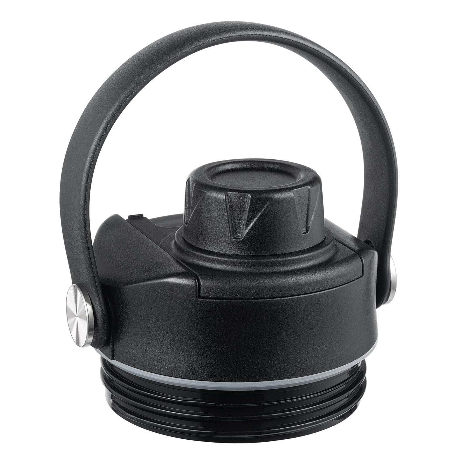 Rambler Lid for Yeti Water Bottle, Replacement Screw Top Compatible with Yeti Jr 12 18 26 36 46 64 oz Bottles Accessories, Chug Cap with Flex Handle,(