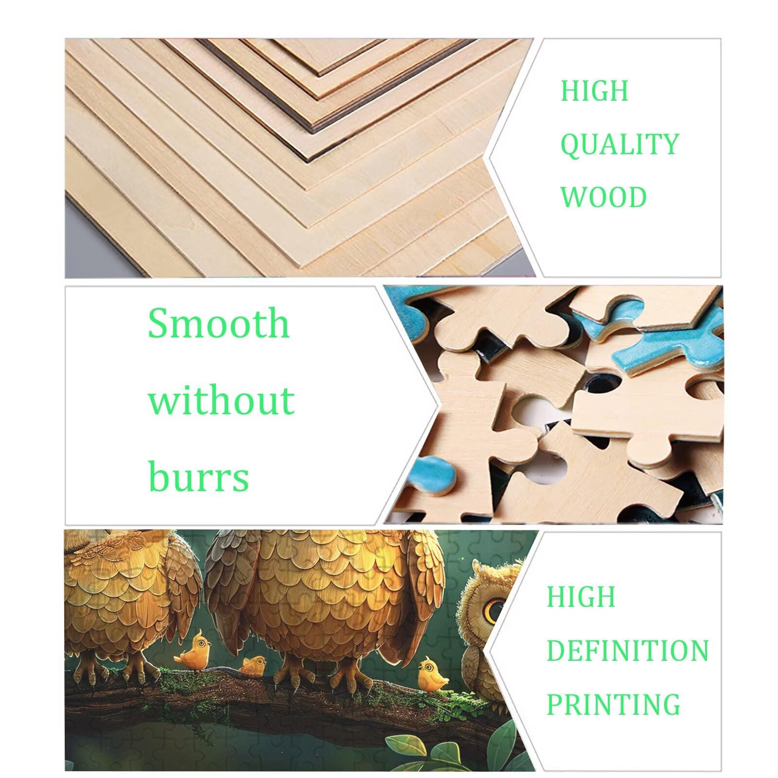 Puzzle 6000 elementów, las sowa puzzle 6000 elementów dla dorosłych i dzieci, premium artystyczna łamigłówka, 179,5x105,5 cm Klasyczna gra puzzli dla dorosłych, dekoracja domu, prezent dla kobiety
