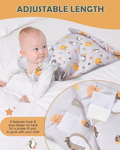 Miniatura 4 de Licin - Saco de dormir para bebé de 2.5 TOG, saco de dormir de invierno para bebé, manta con cremallera de 2 vías, con longitud ajustable para bebés