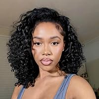 Vista 16 de SENSAIRUITE Pelucas de cabello humano con encaje frontal, prearrancadas, sin pegamento, encaje ancho, densidad 180, pelucas de cabello humano de 13