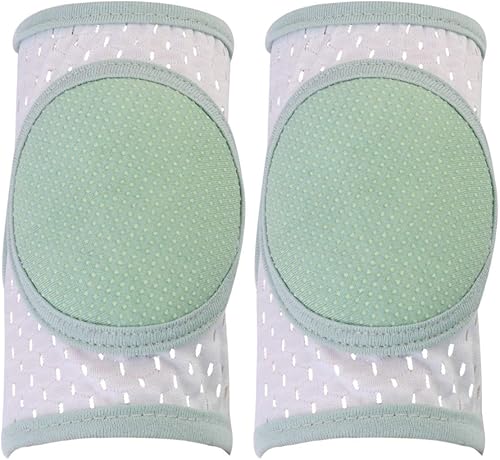 Miniatura 5 de EXCEART Rodilleras antideslizantes para bebés y niños pequeños rodilleras ajustables protector de gateo verde rodilleras para niños pequeños