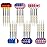 Accmor Metal Tip Darts, Steel Tip Darts, Professional Metal Darts, Darts Metal Tip Set, Metal Darts for Dartboard,24 pcs