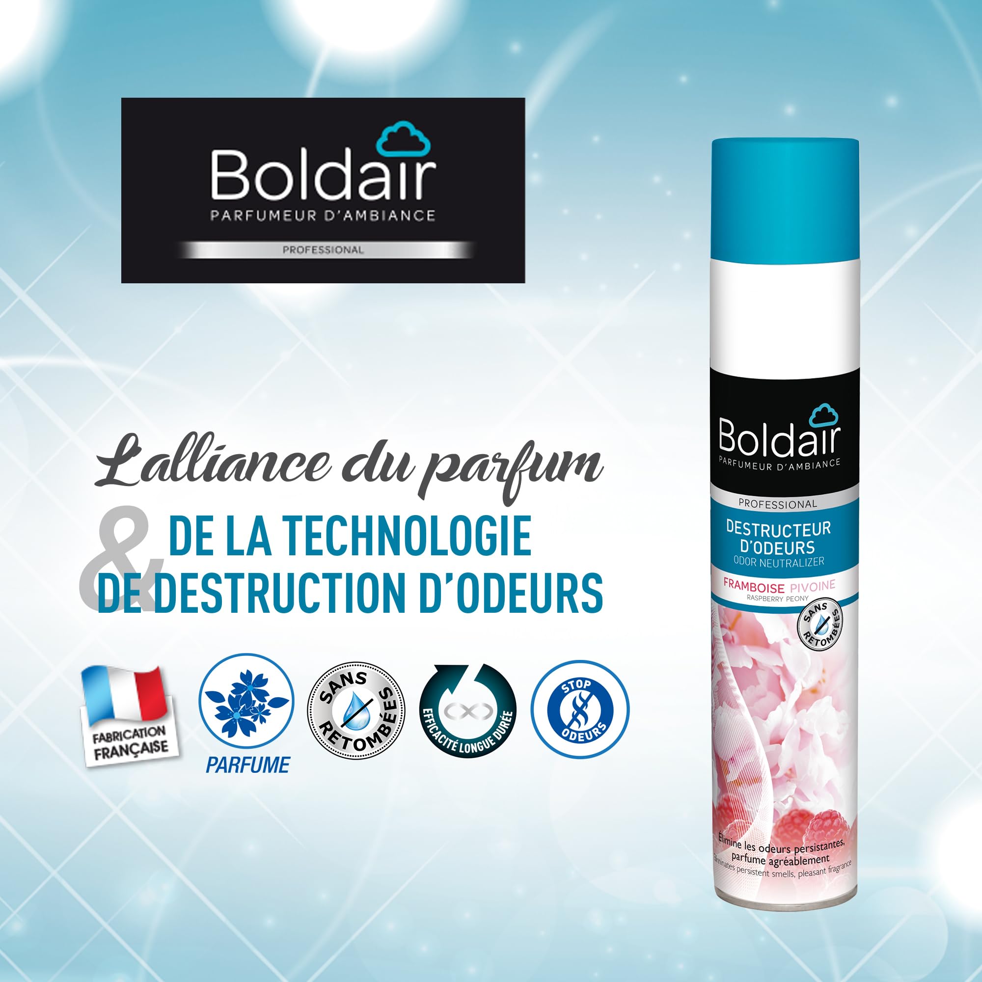 Boldair Destructor de olores de Frambuesa peonía