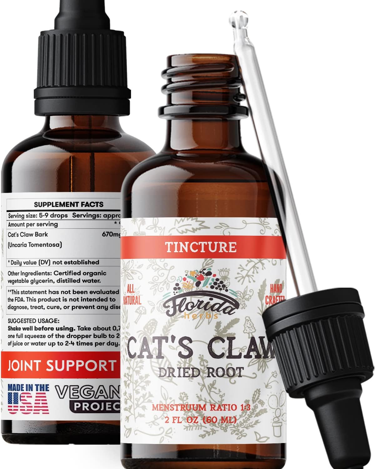 Buy Cats Claw Tincture Immune Support Cat's Claw Alcohol Free