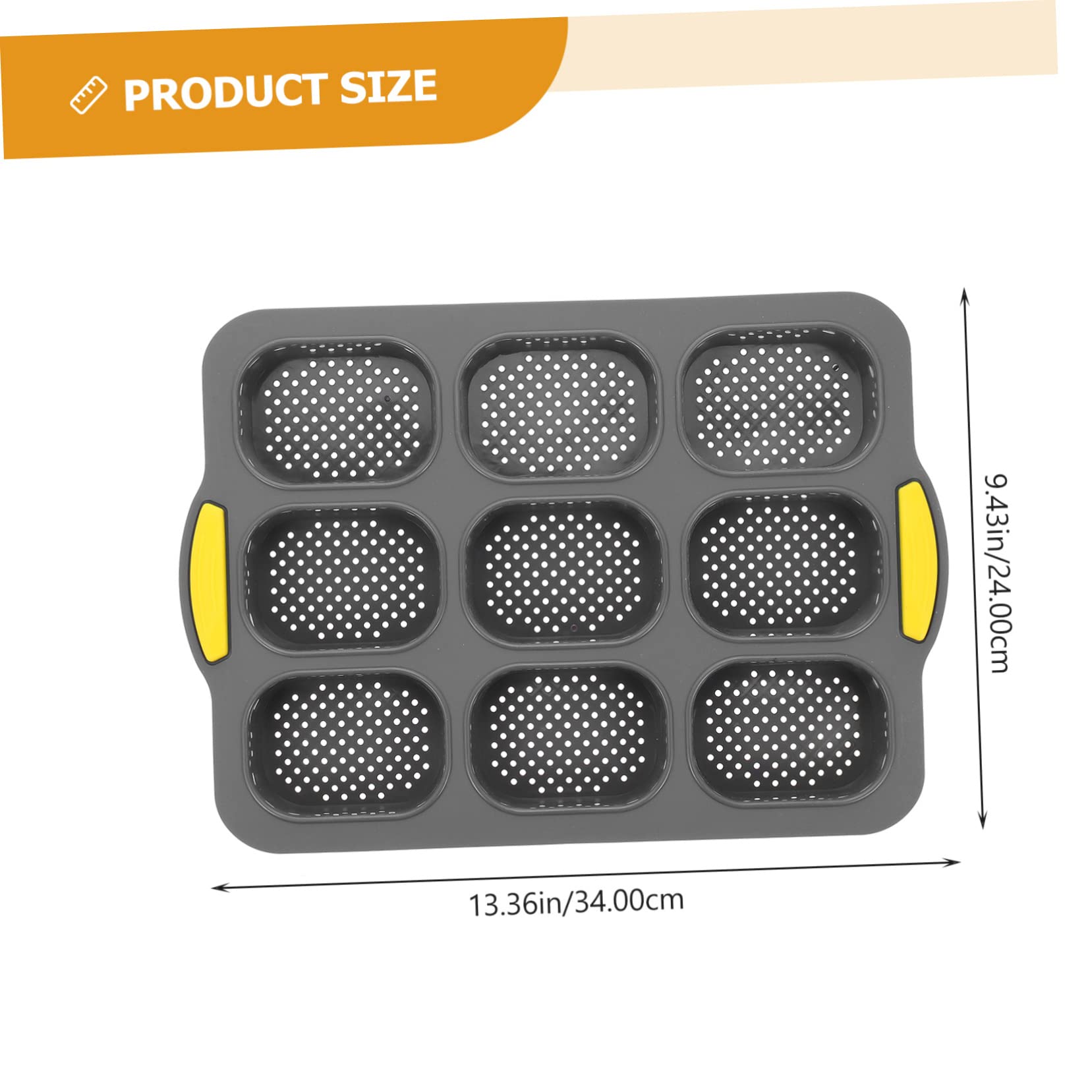 Cabilock Multi Grid Silicone Baking Mold for Bread Flexible Loaf Pan with Non Stick Surface Kitchen Supply for Home Baking present