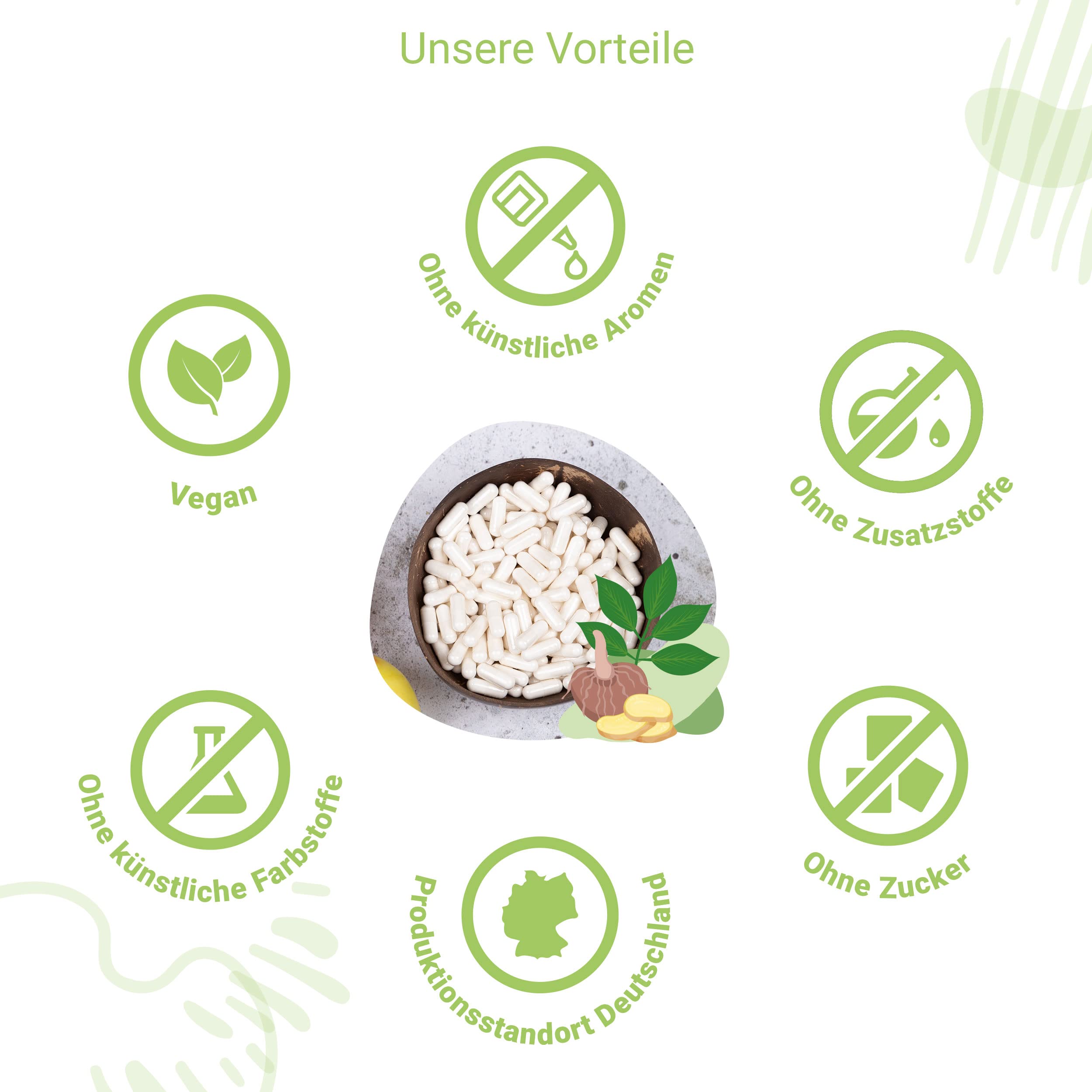 for you glucomannan Kapseln - 2x180 Kapseln Doppelpack 3000mg je Tagesdosis Glucomannan aus Konjakwurzel-Extrak - 95% standardisierten Glucomannangehalt - Sättigungskapseln hochdosiert - Abnehm Helfer