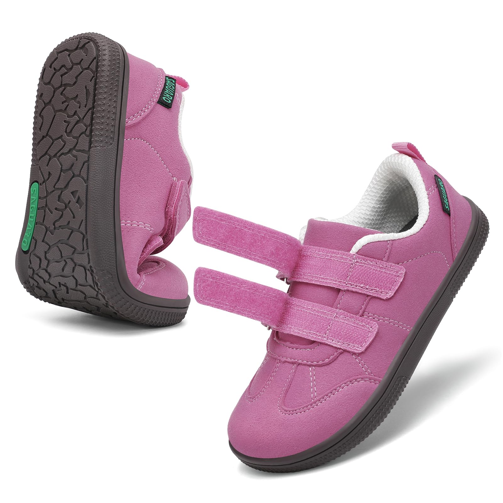 SAGUARO Saguaro Zapatillas Barefoot Casuales para niños con Cierre de Gancho y Bucle, para el día a día y el Colegio, Gr.25-35