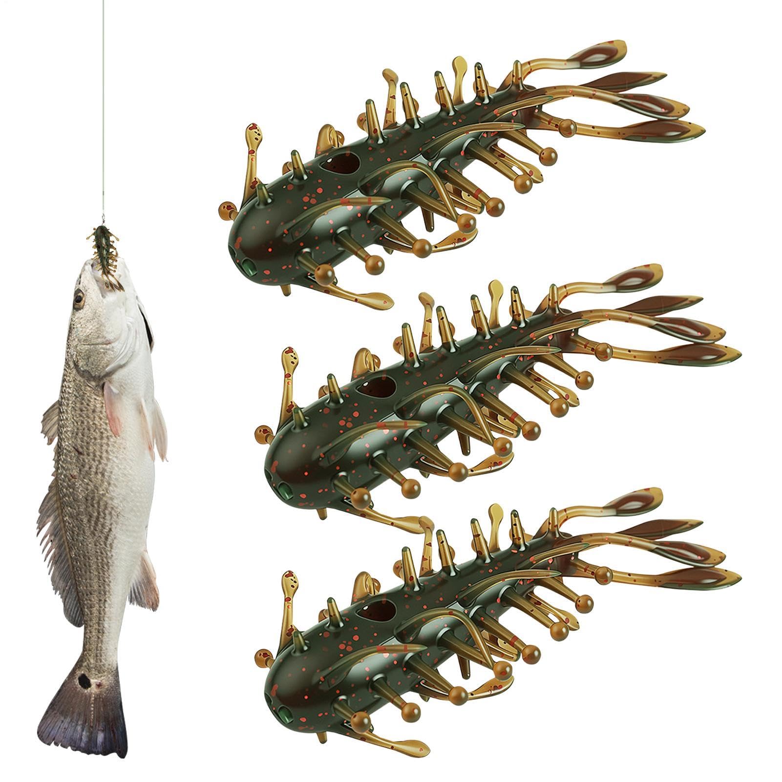Weicher Softbait Köder Weicher schwimmender Mehrtentakel-Kreaturköder mit | Bass Angelköder Für Salzwasser See Teich Fluss Stausee Küstennah Brandung Steg Dock