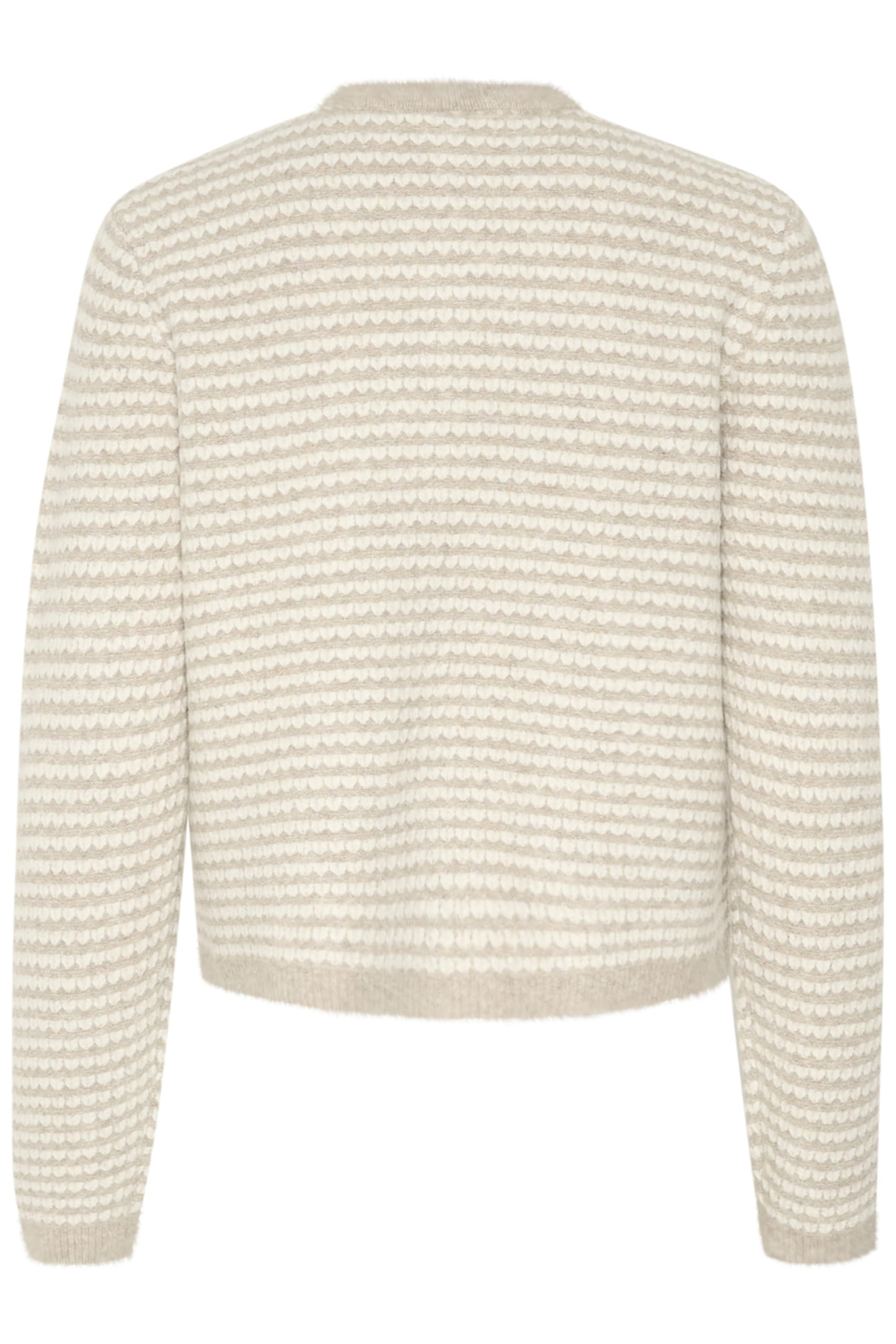 KAFFE Pulower Kobiety Kaffe Women's Pullover Crew Neck Relaxed Fit Long Sleeves Textured Knit