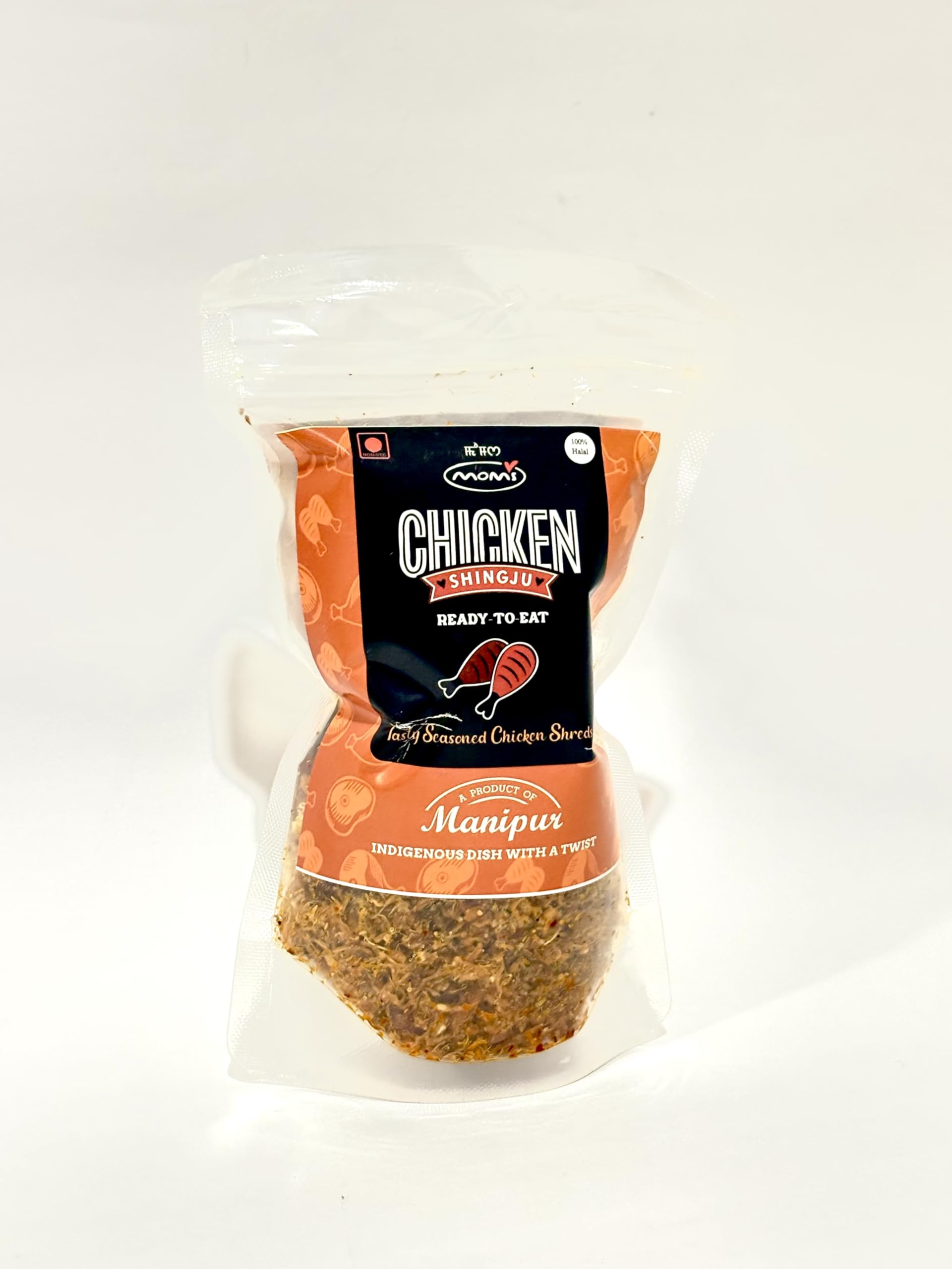Moms Chicken Shingju ReadytoEat Seasoned Chicken Shreds Authentic Manipuri Side Dish Bold Flavors Crunchy Texture-image-3