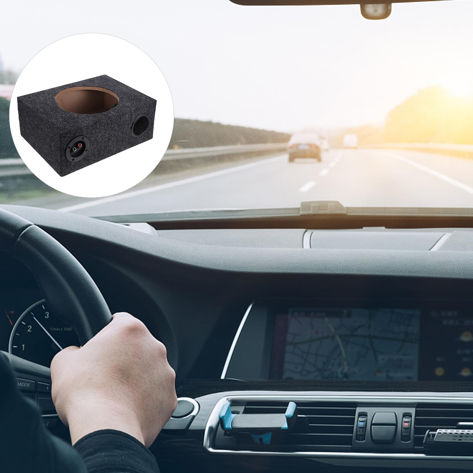 10 Zoll Subwoofer Gehäuse für Auto Robustes Leichtes Gehäuse mit Schutzabdeckung Fahrzeug Subwooferbox für Verbesserte Audioleistung und Einfache Installation