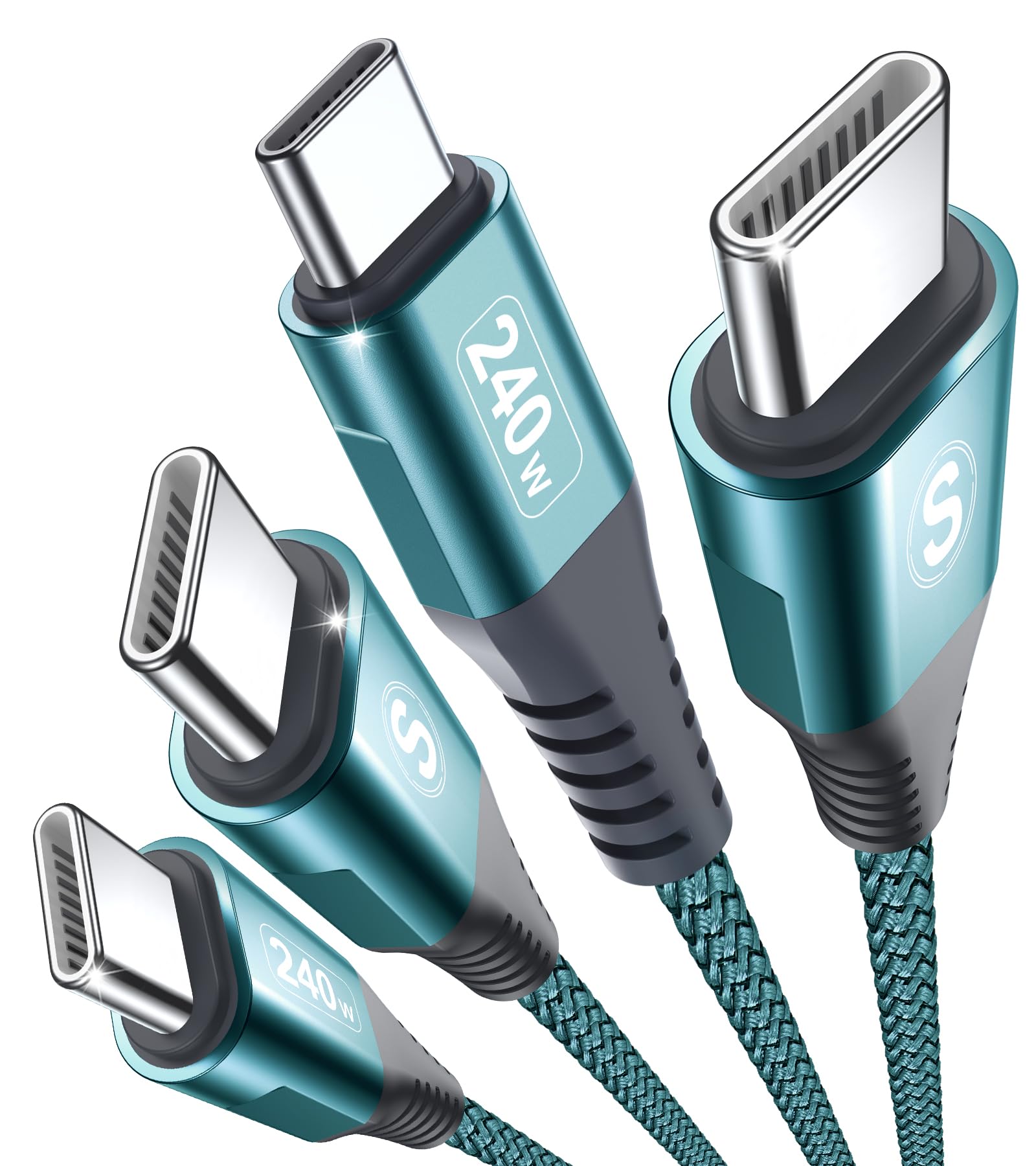 Amazon.co.jp: PD3.1 240W USB Cケーブル 【2M/2本セット】超急速充電