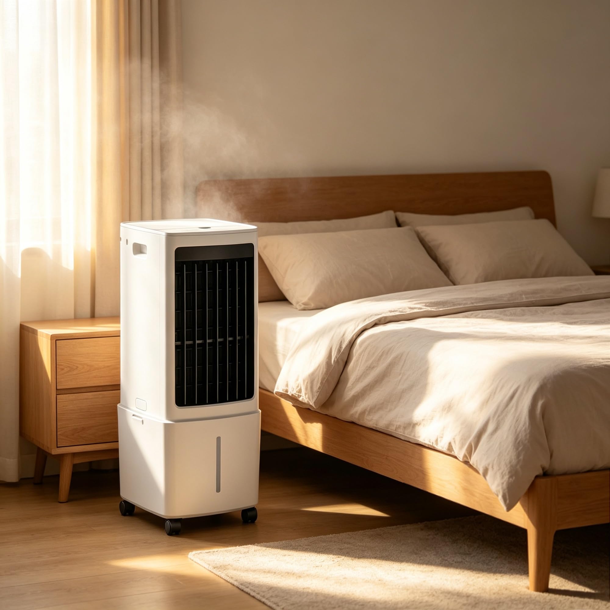 Portable Air Cooler Evaporative Cooling Fan 12H Timer