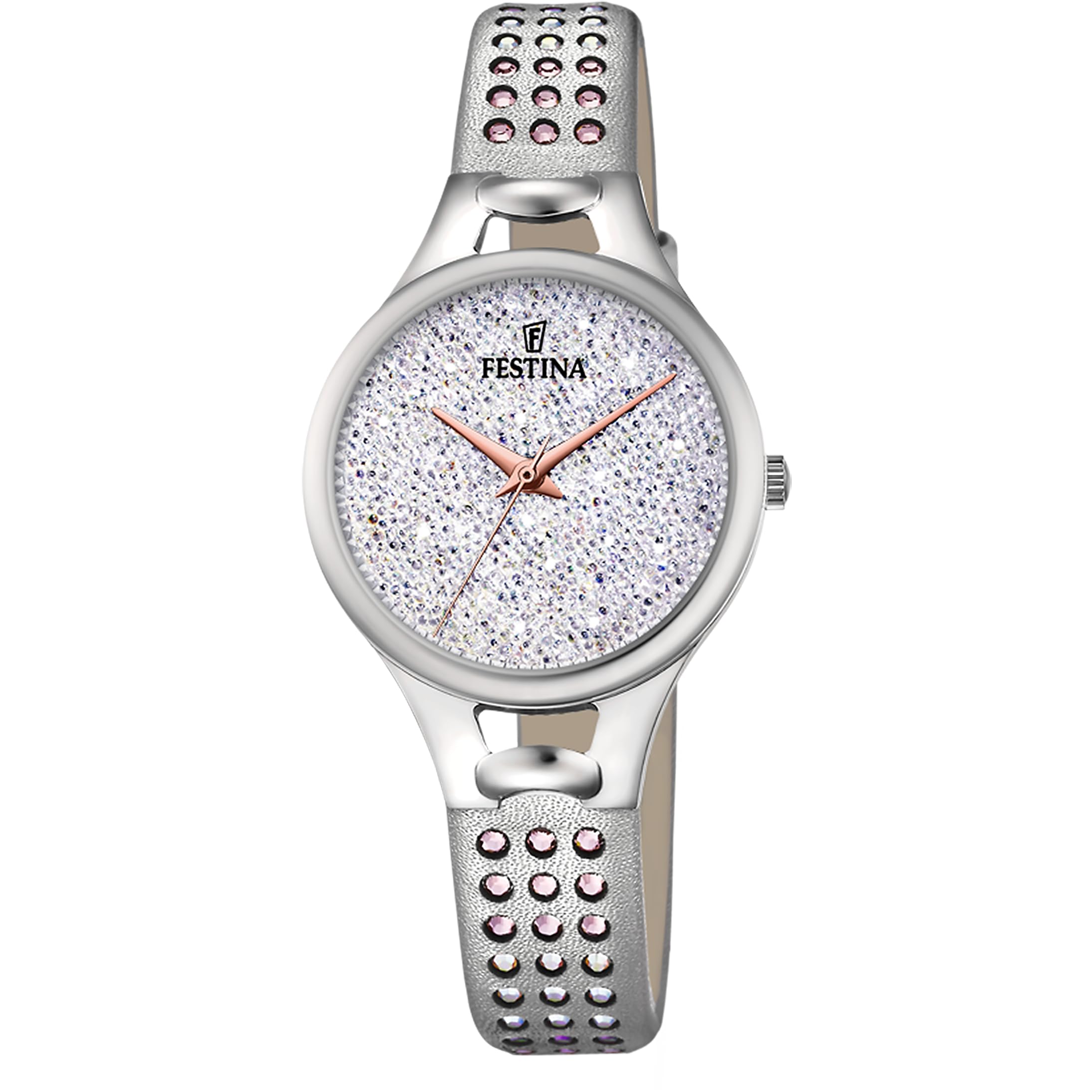 Festina Reloj Mujer Analógico de Cuero - Movimiento de Cuarzo - Cristal Mineral de Alta Resistencia - Resistente al Agua 5 ATM - Elegante, Clásico y Vintage - Special Prices F20407