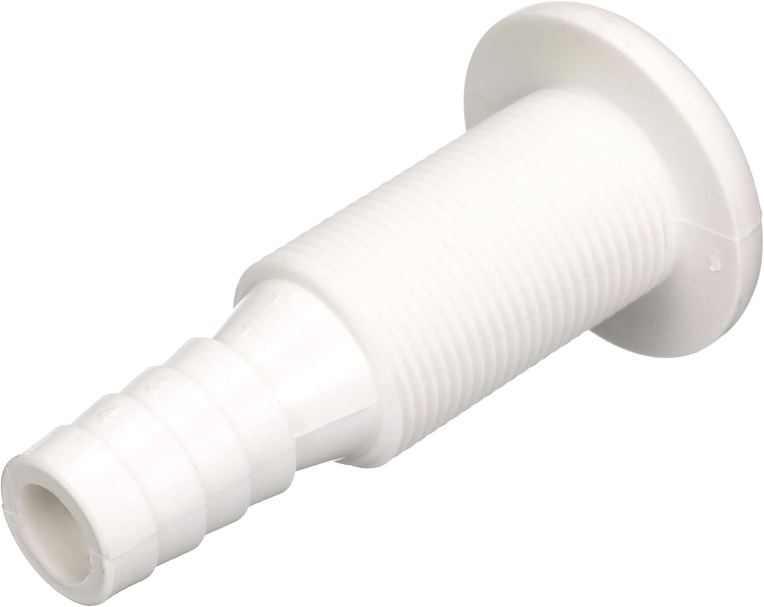 attwood 3873-3 Polypropylene Straight Thru-Hull Connector, White Finish : Sports & Outdoors